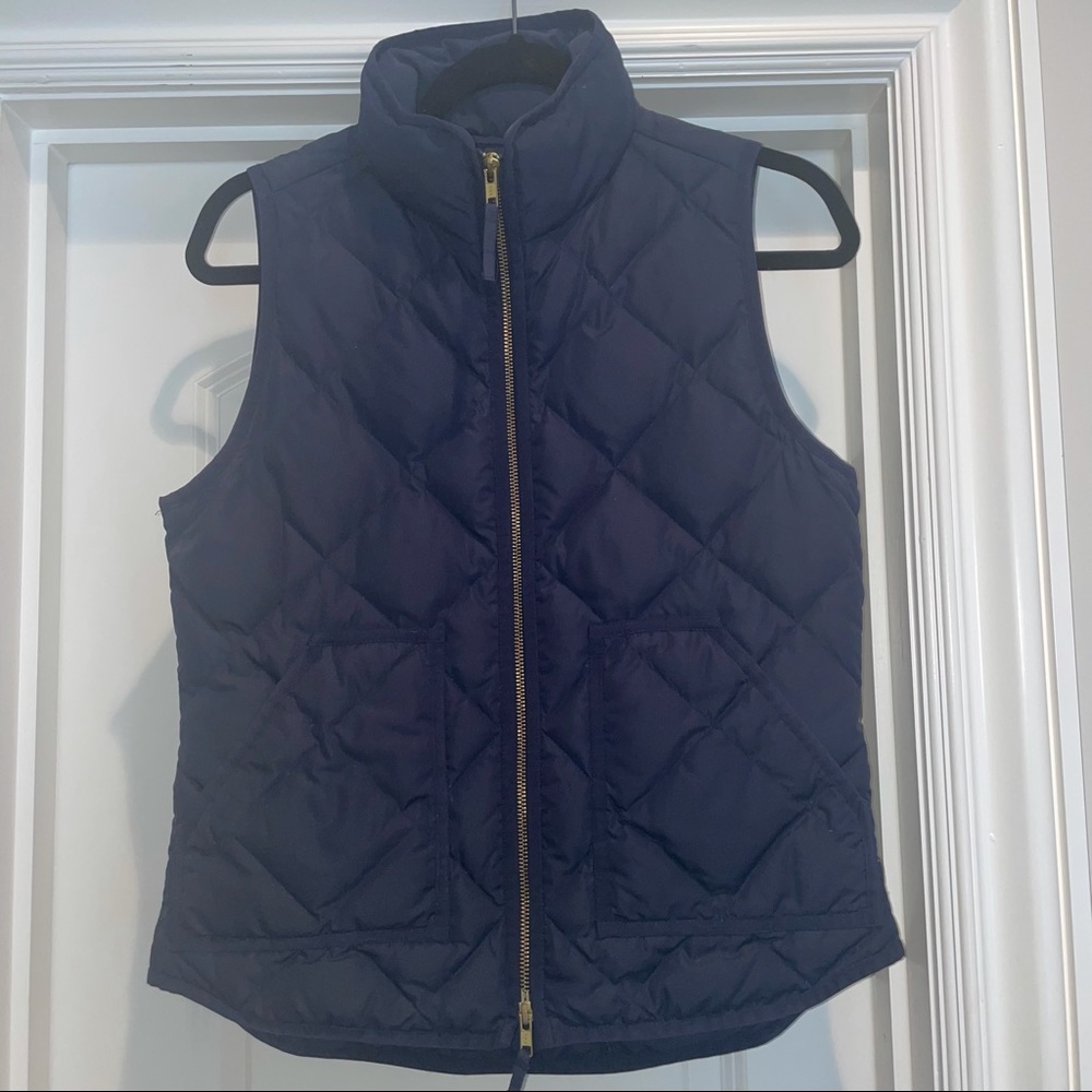 J. Crew Quilted Puffer Vest Women’s Navy XS